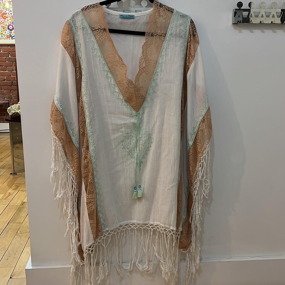 Fleur de Pirate Embroidered Caftan OS - Picture 2 of 14